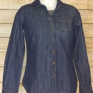 Womens Denim Shirt, Sz 4